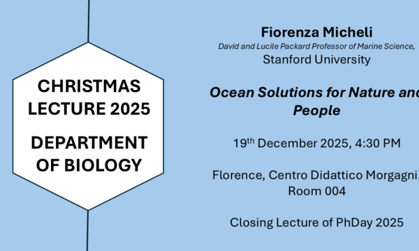 Christmas Lecture 2025 &ndash; Dipartimento di Biologia