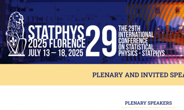 Florence warmly welcomes all scientists to StatPhys29,